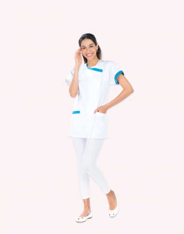 Blouse médicale rose DALHIA