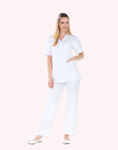 Blouse médicale bleu DORA