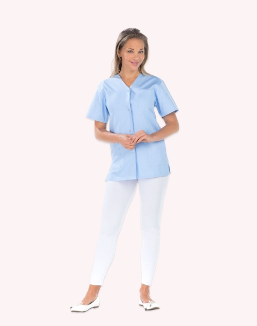 Blouse médicale bleu DORA