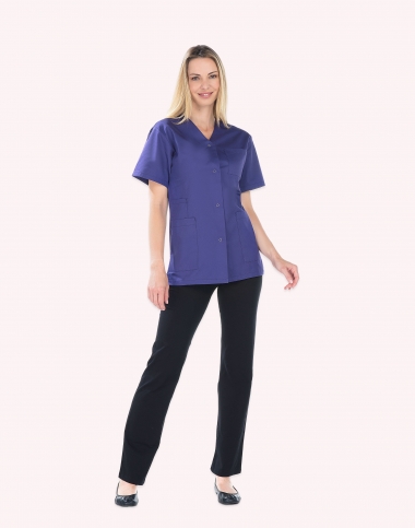 Blouse médicale bleu DORA