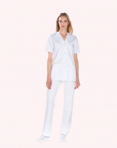 Blouse pharmacie col V - Ella