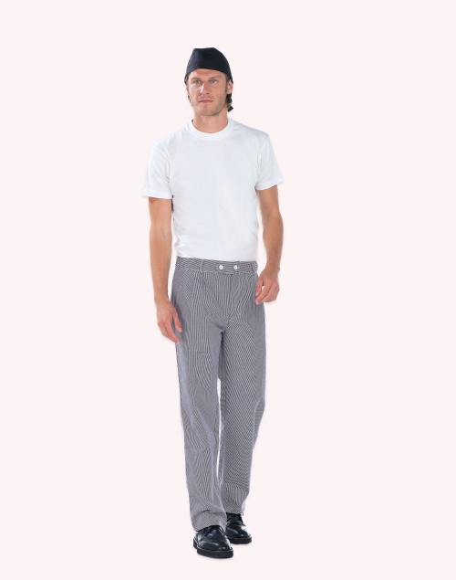 Pantalon cuisine pied de...