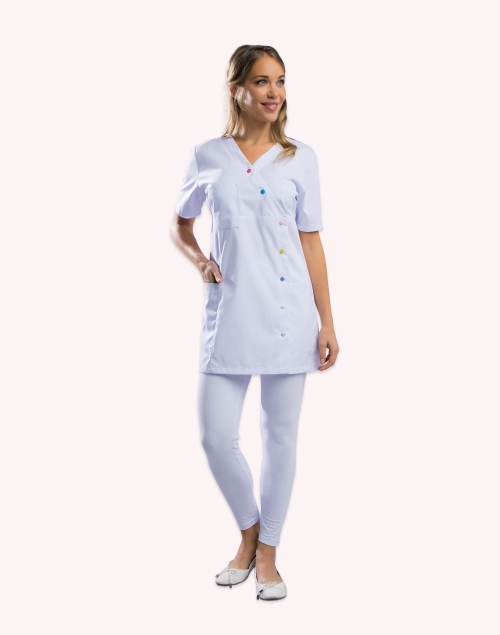 Tunique médicale bleu...