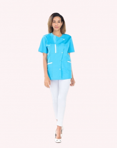 Blouse pharmacie colorée -...