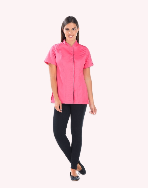 Veste de cuisine rose PAM