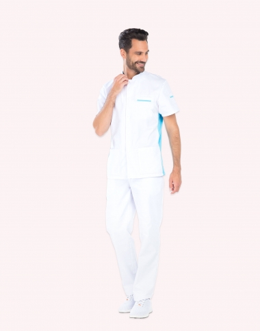 Blouse médicale stretch -...