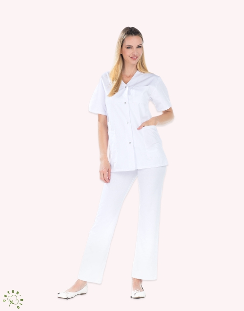 Blouse médicale bleu DORA