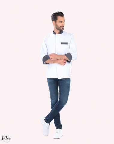 Veste de cuisine rouge ENZO