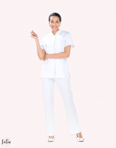 Veste de cuisine rose PAM