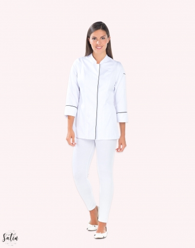 Veste de cuisine femme noir...