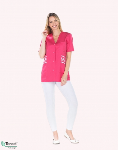 Tunique esthéticienne rose ZOE