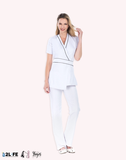 Blouse esthéticienne kimono...