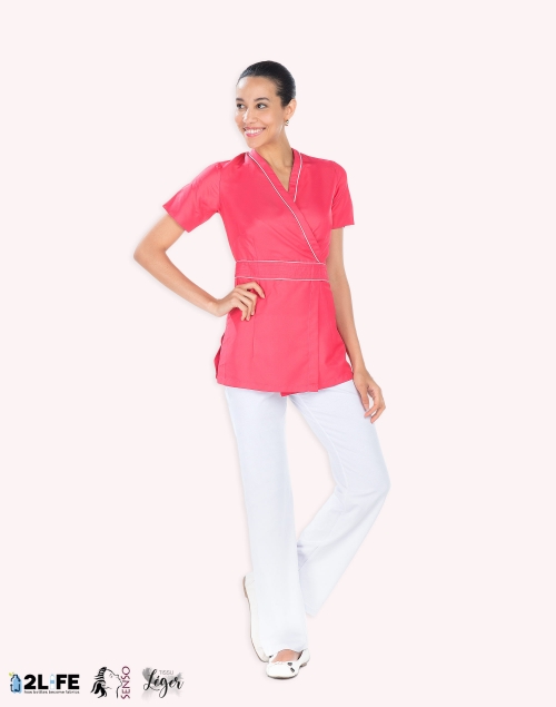 Blouse esthéticienne kimono...