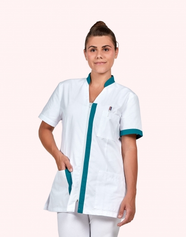 Blouse pharmacie avec zip -...